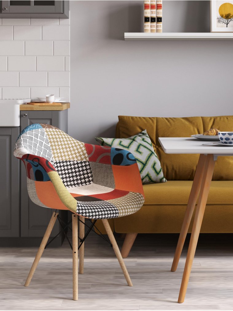 Кресло Hames пэчворк