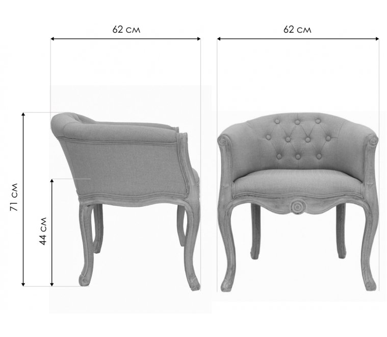 Кресло Kandy 5KS24558-BVW blue / white