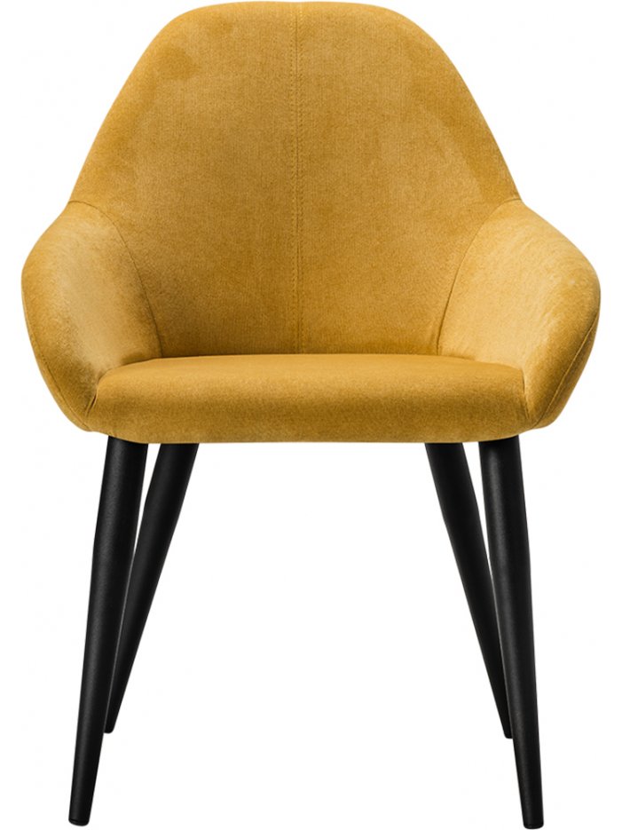 Кресло Kent желтое / черный