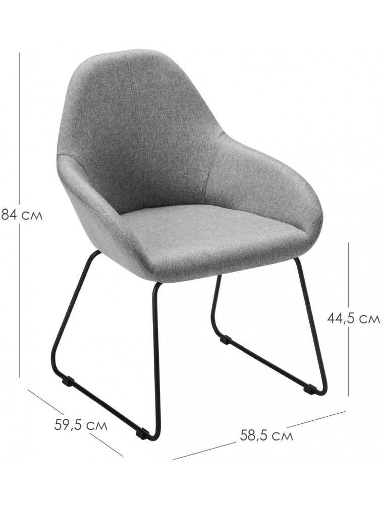 Кресло Kent желтое / линк