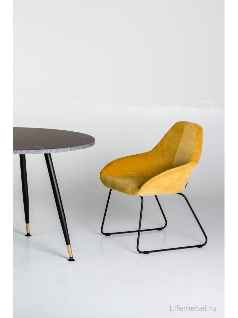 Кресло Kent желтое / линк