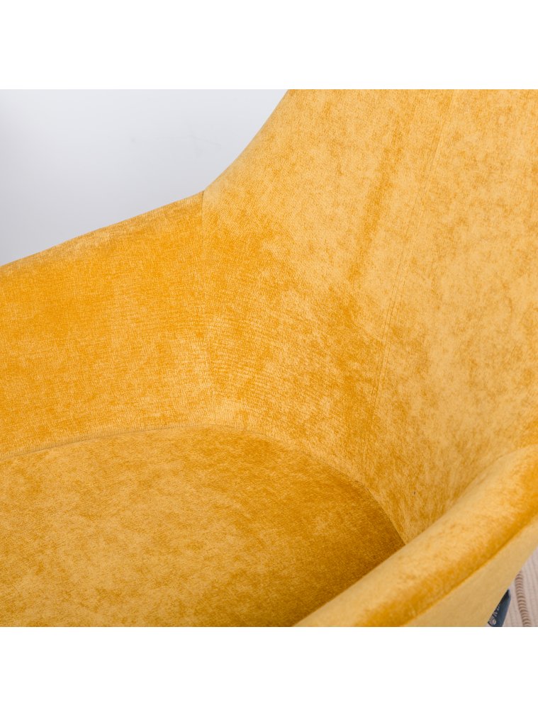 Кресло Kent желтое / натуральный дуб