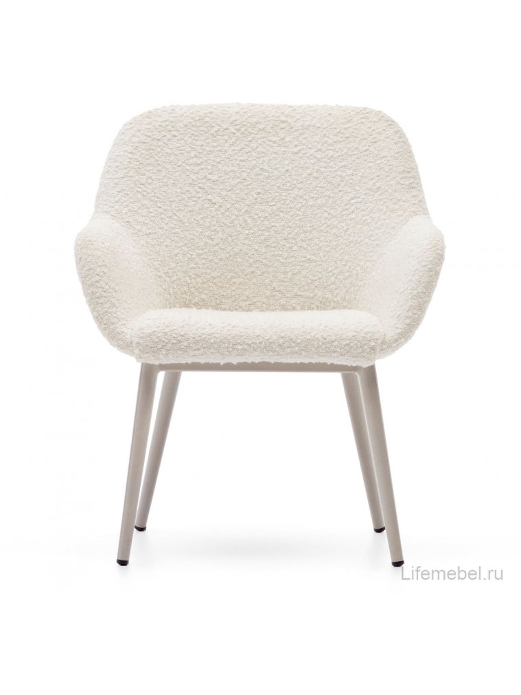 Кресло Konna белое / серое