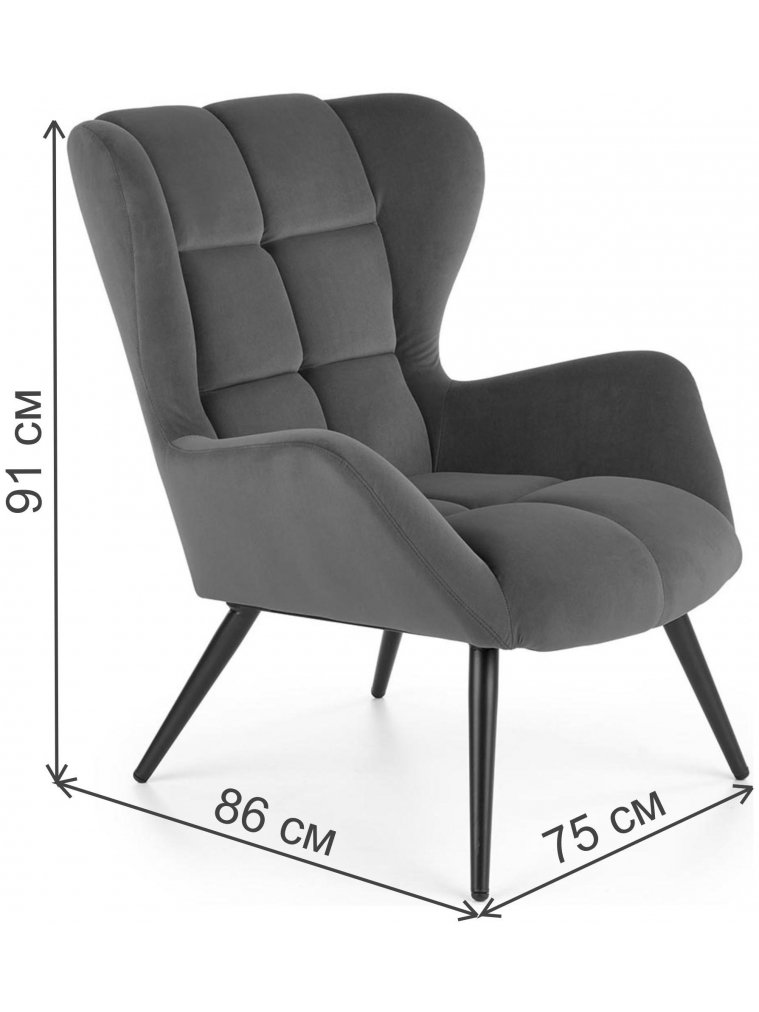 Кресло Tyrion бордовый / черный