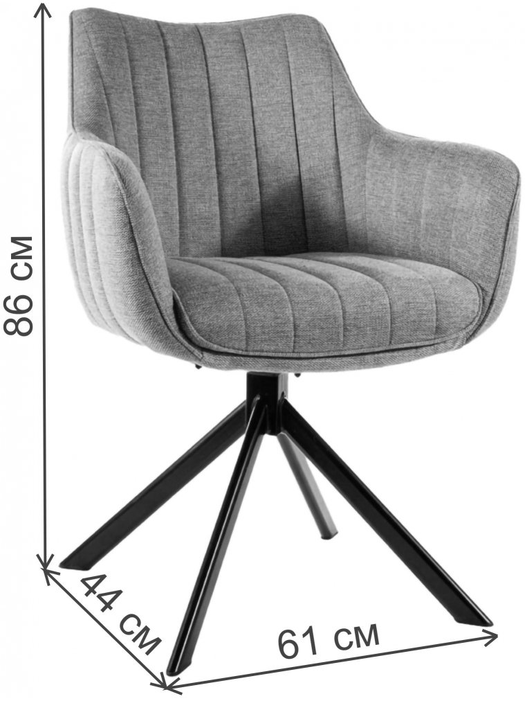 Кресло Azalia черный / черный