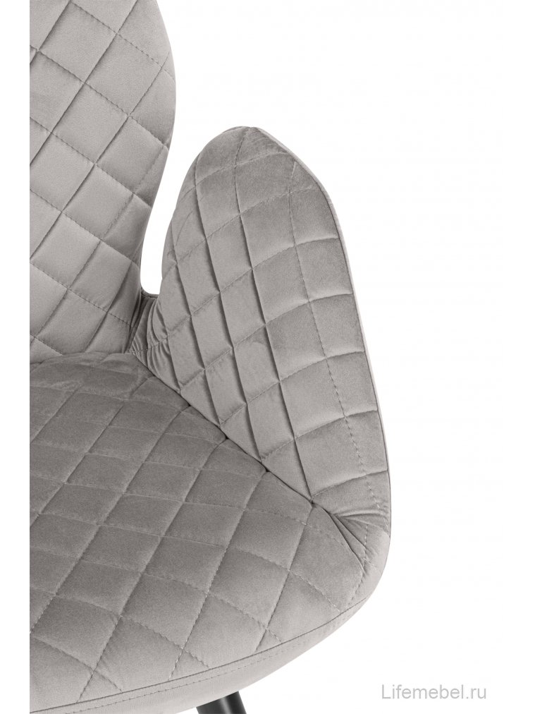 Кресло Муат поворотное confetti silver / черный