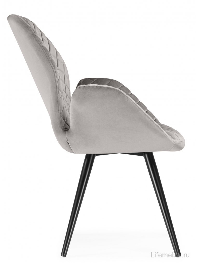 Кресло Муат поворотное confetti silver / черный