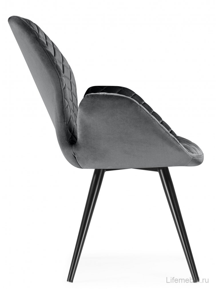 Кресло Муат поворотное графитовый / черный