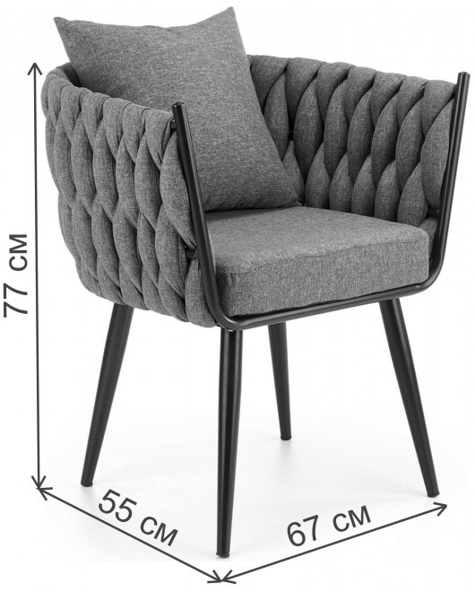 Кресло Avatar серый / черный