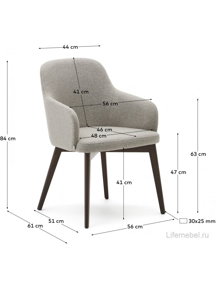 Кресло Nelida коричневое