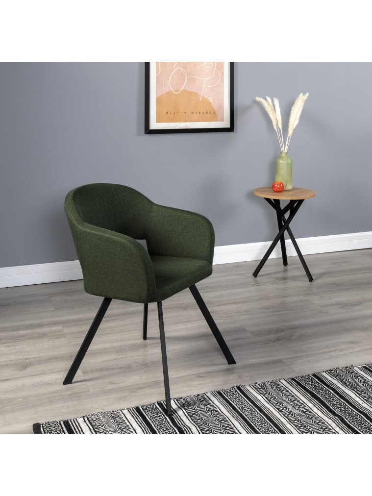 Кресло Oscar тёмно-зеленое / арки