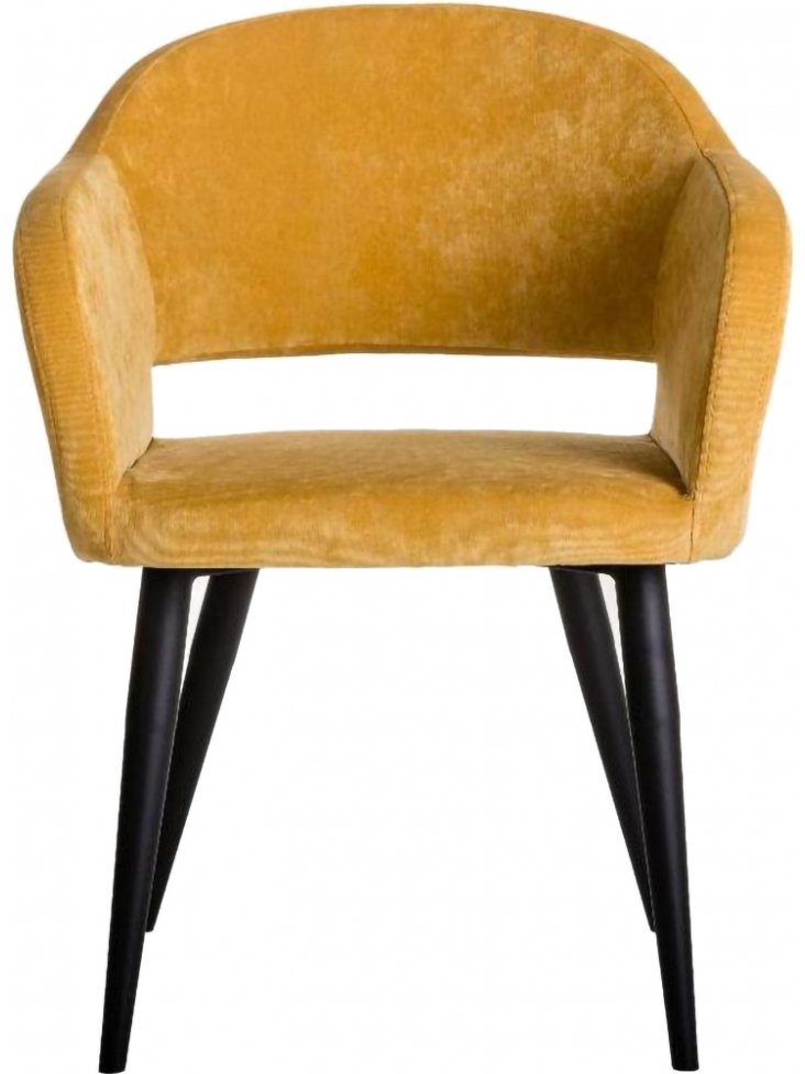Кресло Oscar желтое / черный