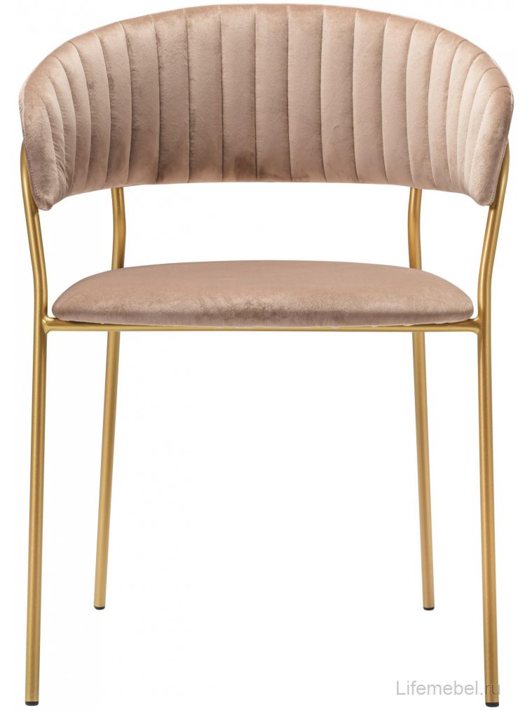 Кресло Portman бежевое / gold