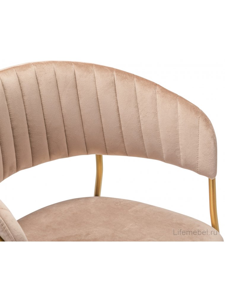 Кресло Portman бежевое / gold
