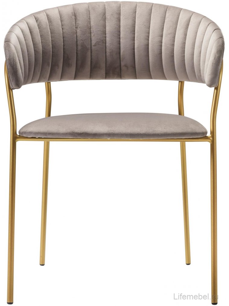 Кресло Portman серое / gold