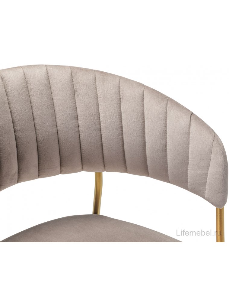 Кресло Portman серое / gold