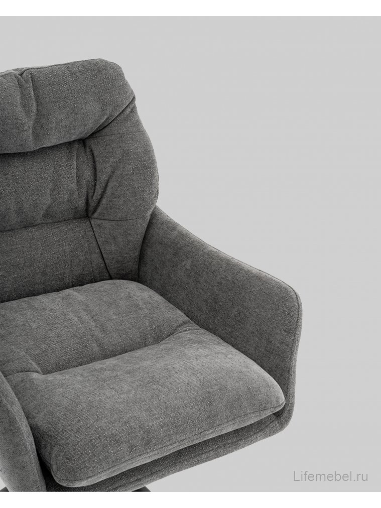 Кресло Ларио букле / серый