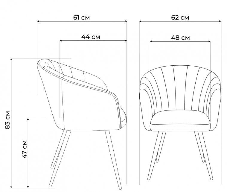Кресло Runa 360 поворотное b28 темнор-серый велюр / черный