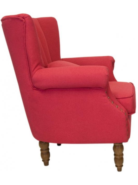 Кресло с пуфом Lab 5KS24036-R red