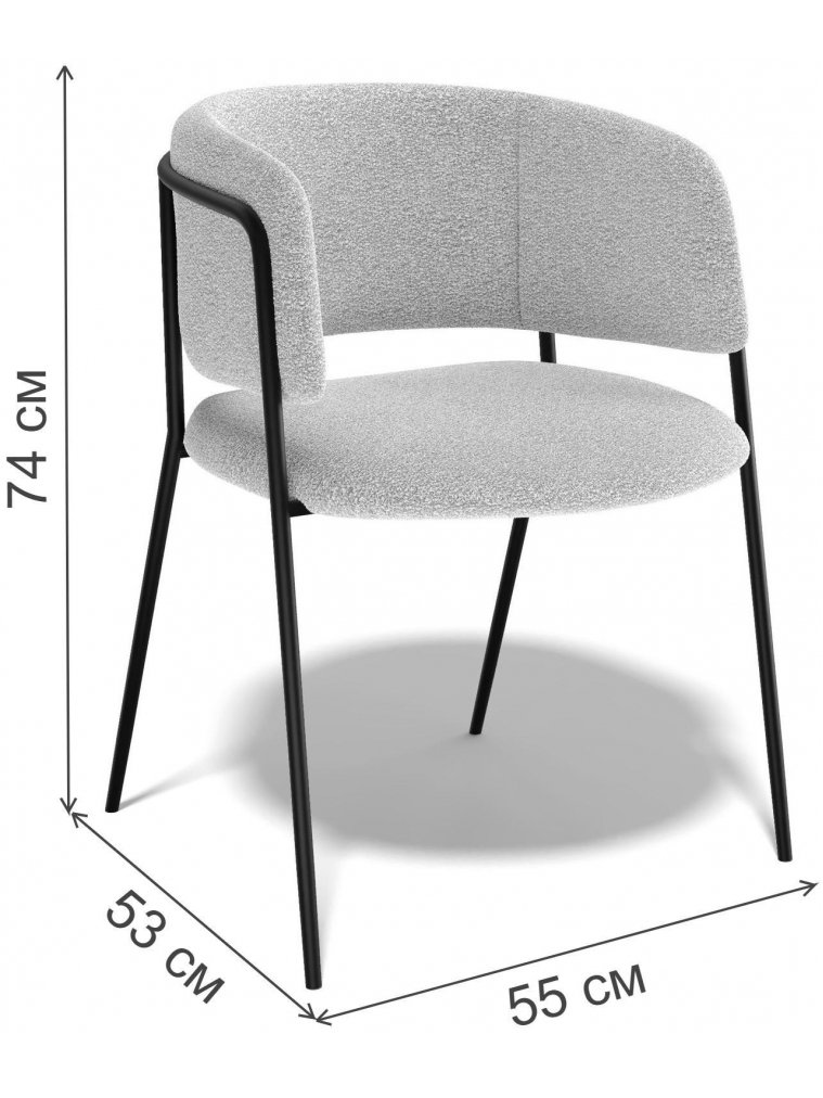 Кресло 303SD серебристый / черный