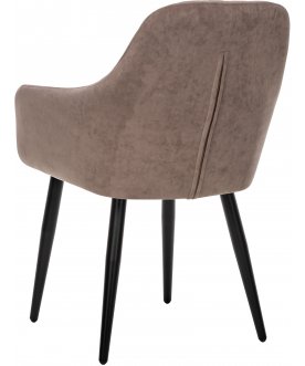 Стул-кресло Слим латте / черный