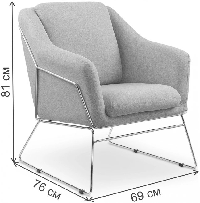 Кресло Soft 2 серый / черный