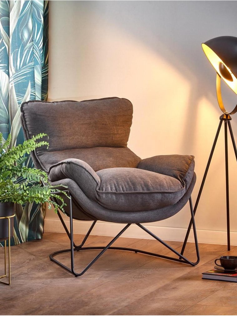 Кресло Volker темно-серый / черный