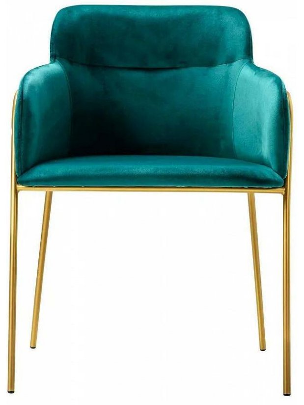 Кресло Strike aquamarin gold