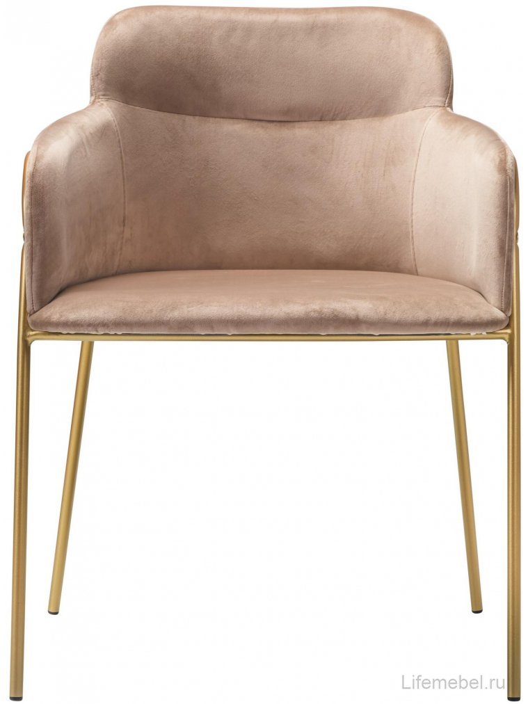 Кресло Strike бежевое / gold