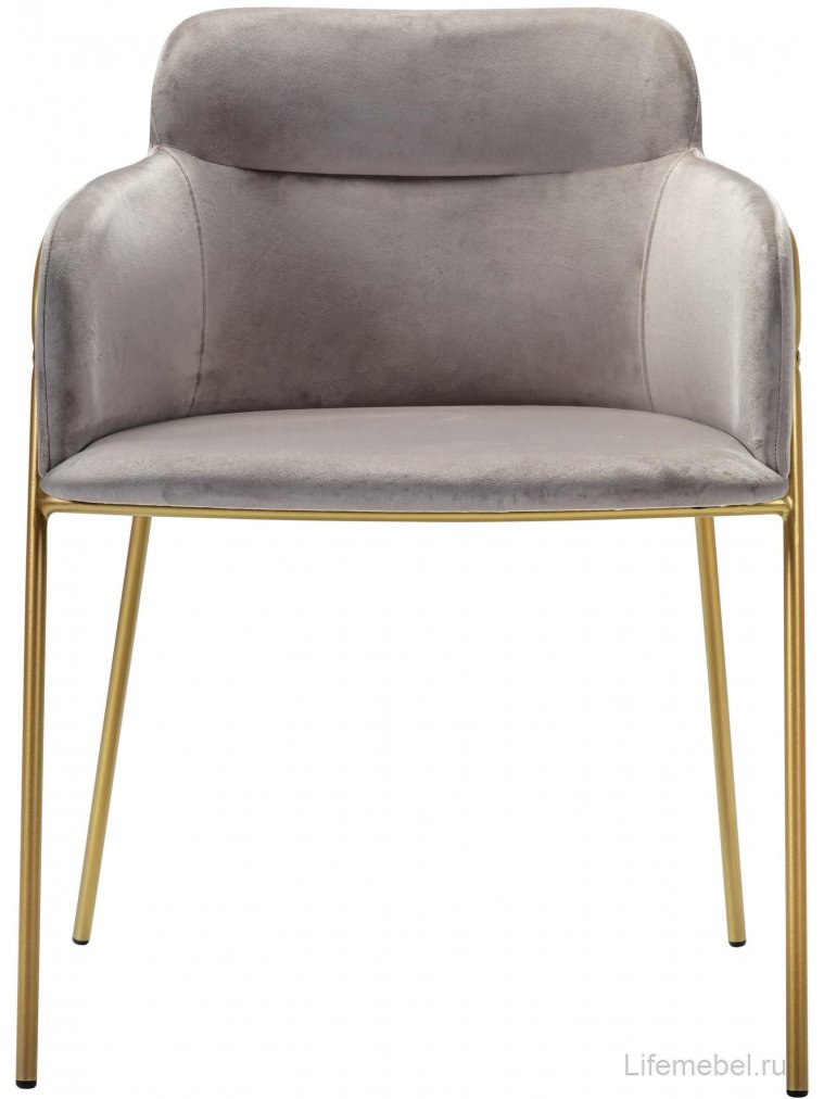Кресло Strike серое / gold