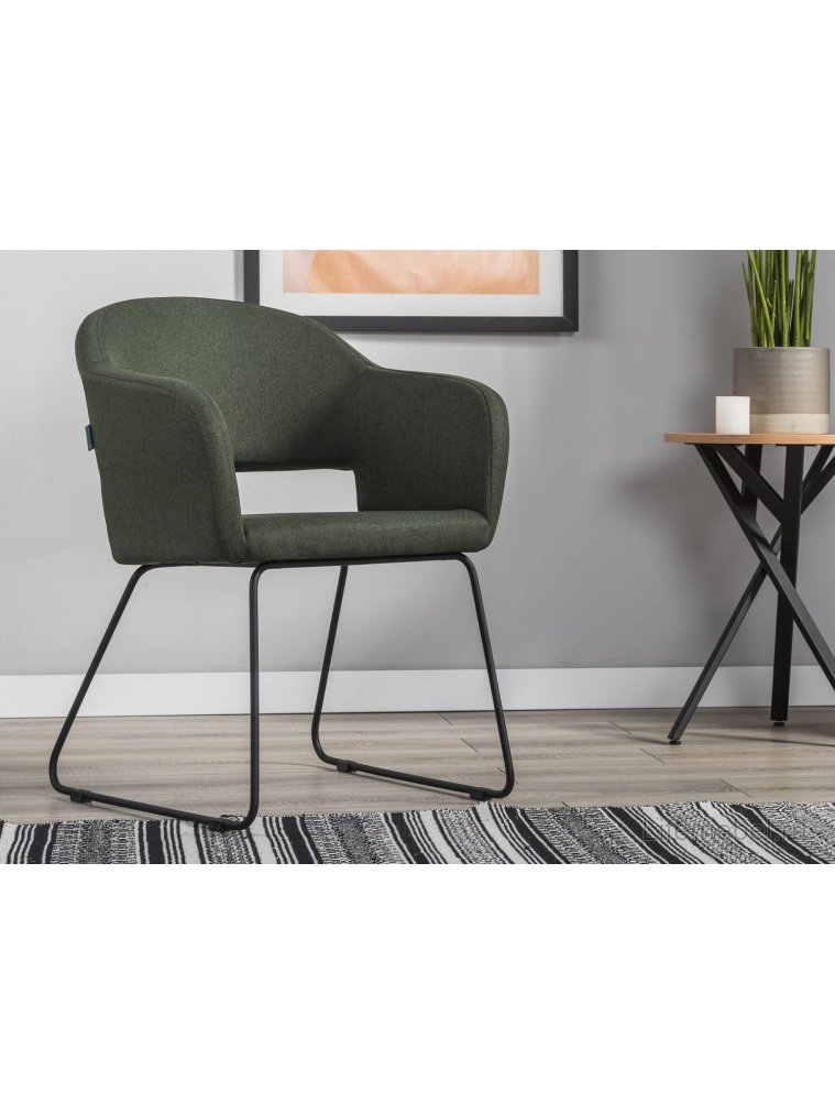 Кресло Oscar тёмно-зеленый / линк