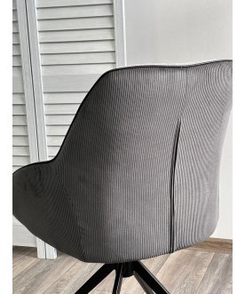 Стул-кресло Tornado серое / темно-серое / черное