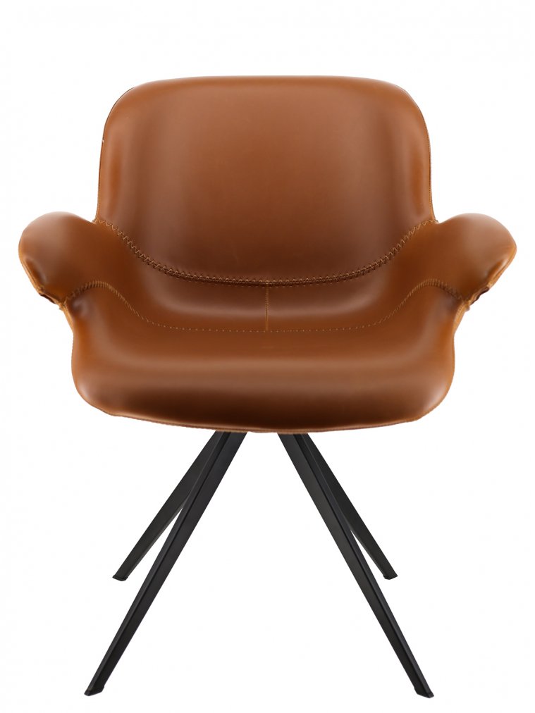 Обеденное кресло Everprof Aurora экокожа коричневый