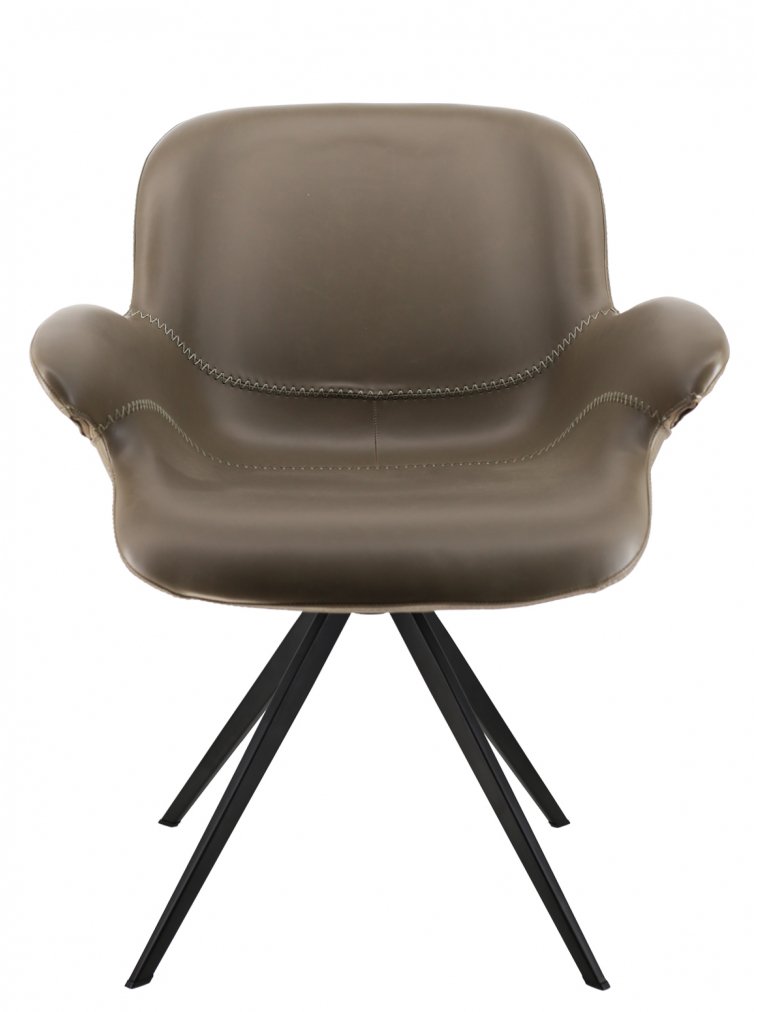 Обеденное кресло Everprof Aurora экокожа серый