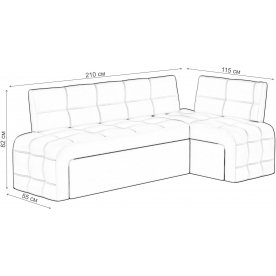 Кухонный диван Люксор