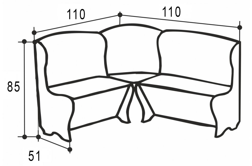 Кухонный уголок Аленка-1 малый