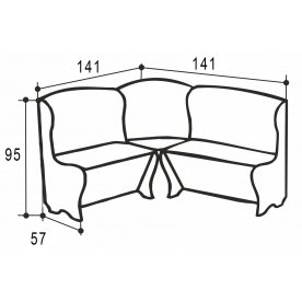 Кухонный уголок Аленка-4/1