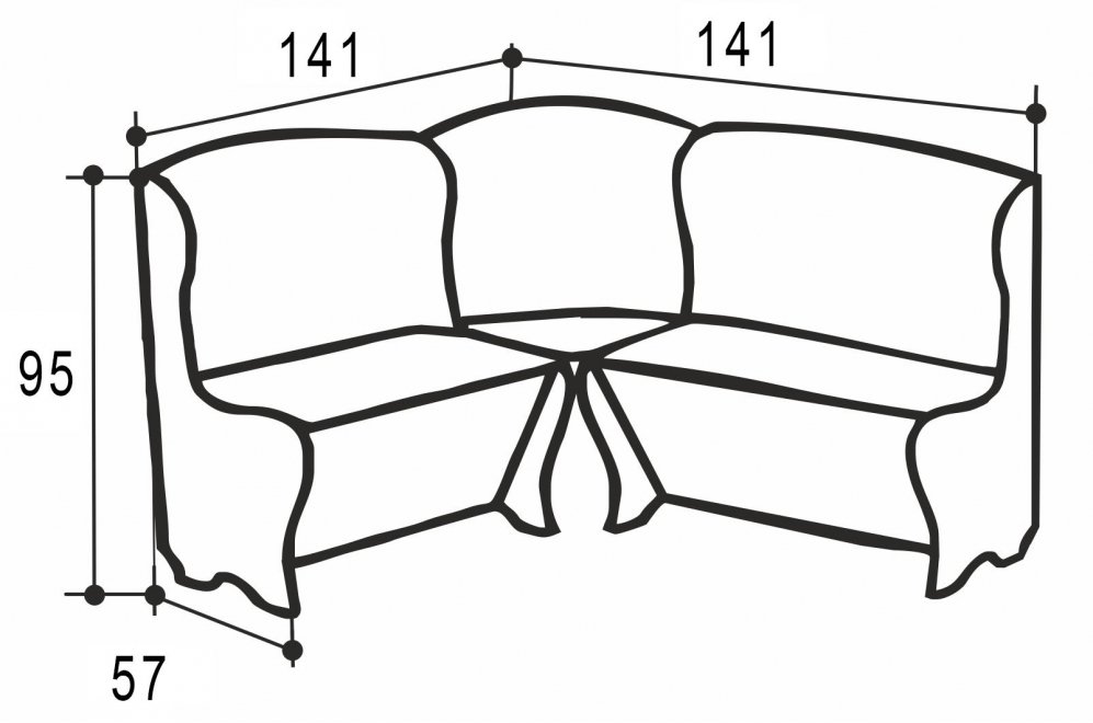 Кухонный уголок Аленка-4/1