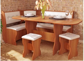 Кухонный уголок Жасмин ольха / жемчуг