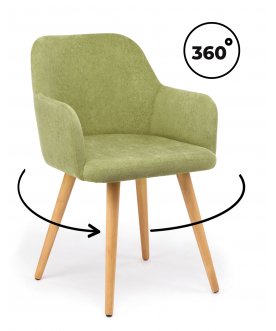 Деревянный стул Инфини зеленый (ocean 013) / светлое дерево