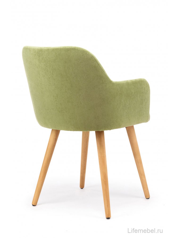 Деревянный стул Инфини 360 зеленый (ocean 013) / светлое дерево