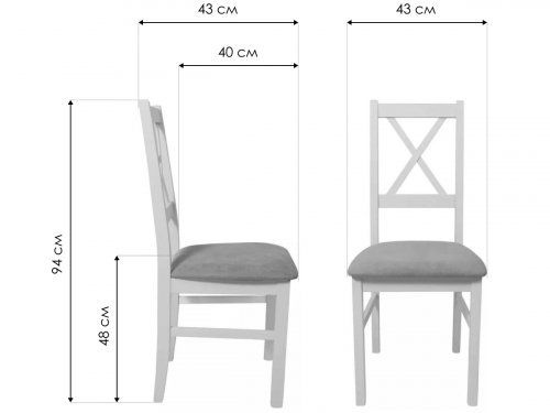 Деревянный стул Nilo 10 графит