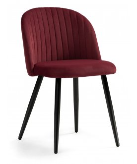 Стул на металлокаркасе Gabi wine red / black