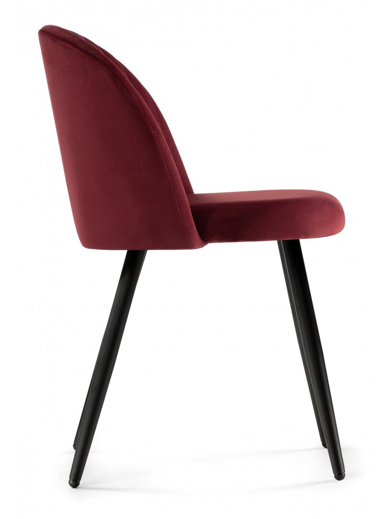 Стул на металлокаркасе Gabi-1 wine red / black