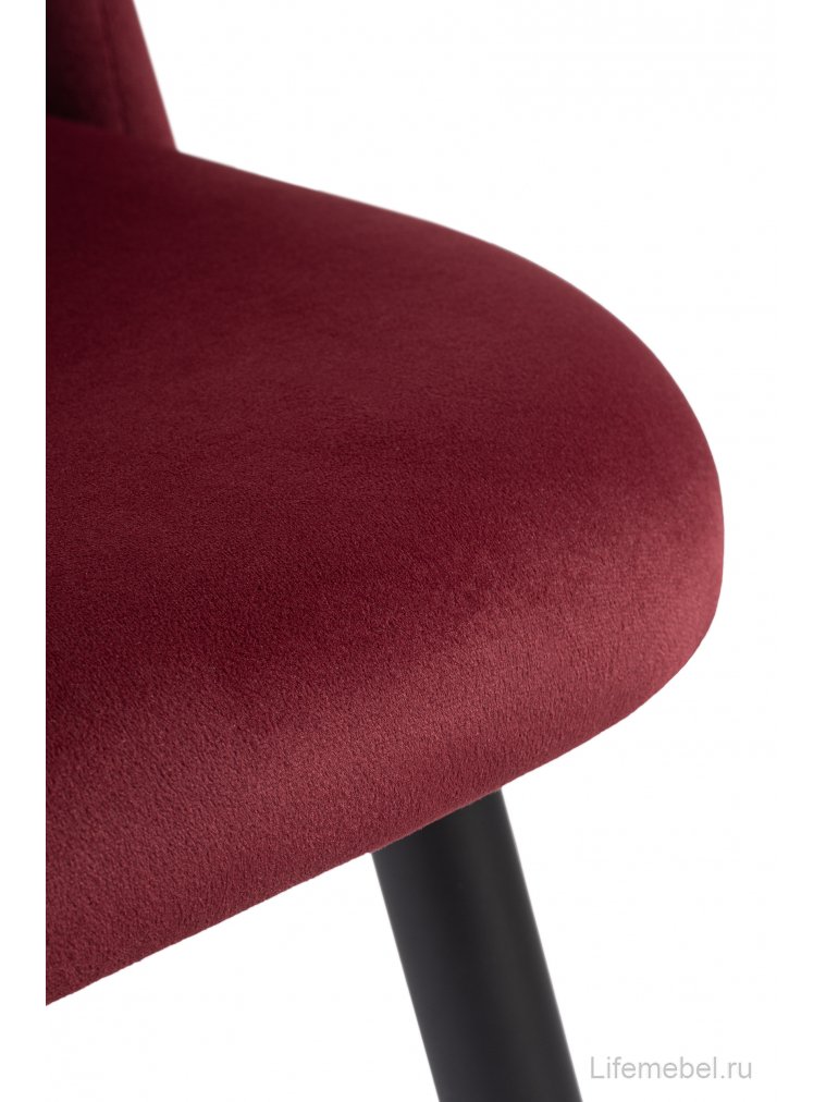 Стул на металлокаркасе Gabi-1 wine red / black
