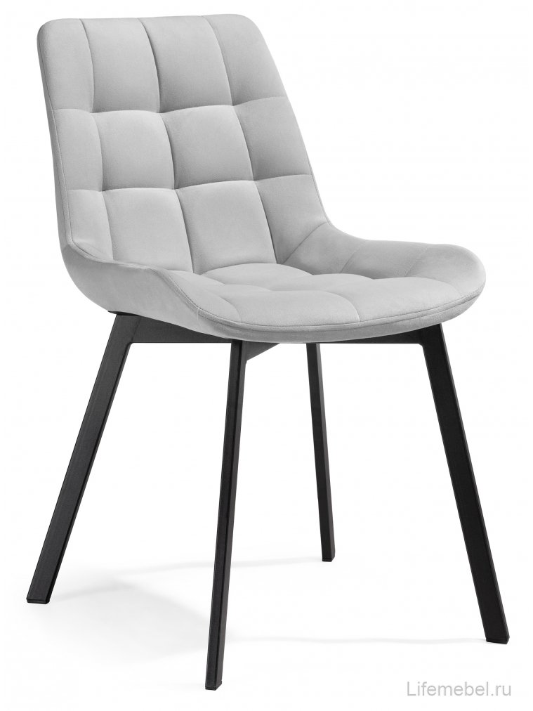 Комплект стульев Стронг 4 шт светло-серый / черный
