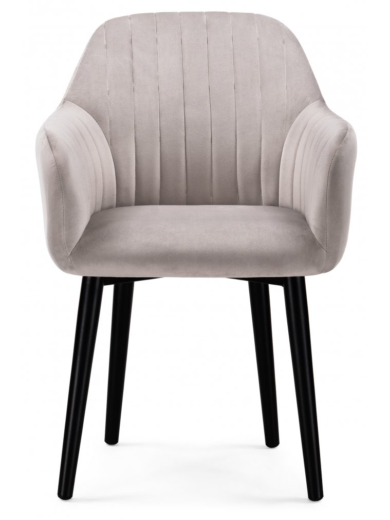 Кресло Бри дымчатое / черное