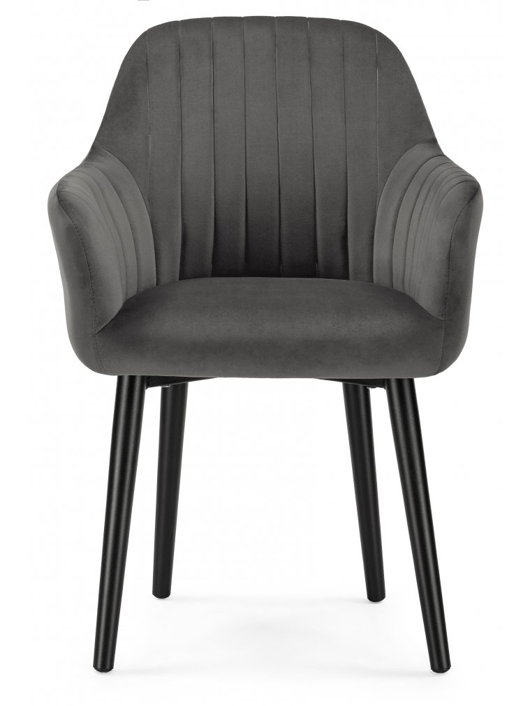 Кресло Бри серое / черное