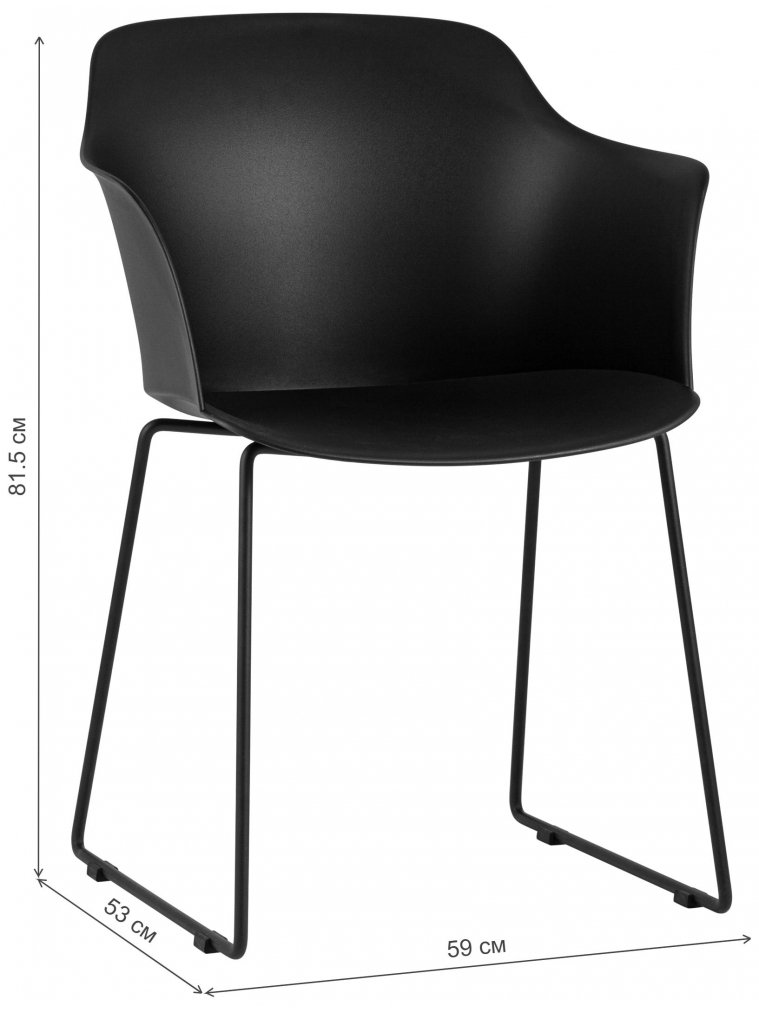 Кресло Эльберт черный