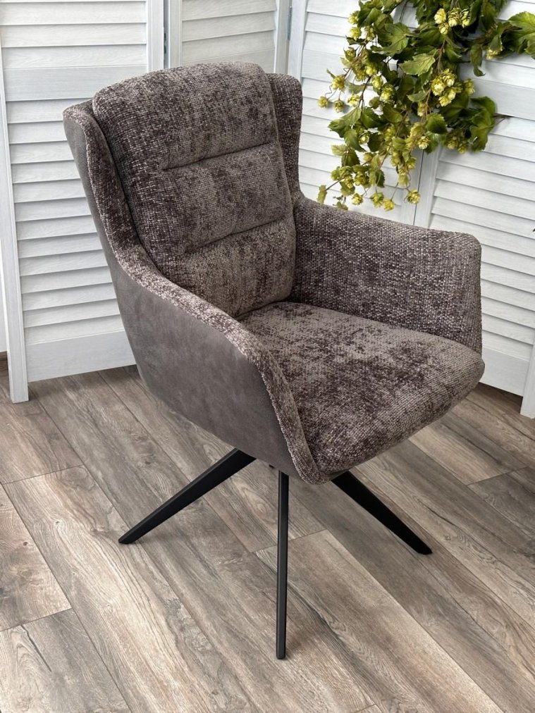 Кресло Garland 360 поворотное haga-16 серый / gino-457 серый / черный